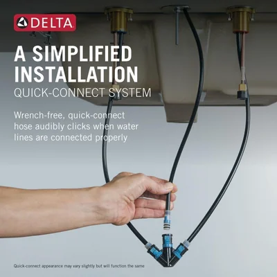 Delta Faucet Vesna Widespread Bathroom Faucet Chrome, Bathroom Faucet photo 6