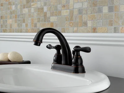 Delta Windemere Two Handle Lavatory Faucet 4 in. Oil Rubbed Bronze photo 2