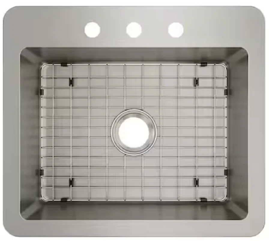 Elkay Avenue 25 in Single Bowl Stainless Steel Kitchen Sink