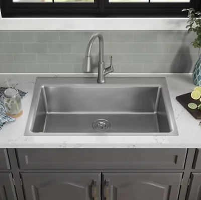 Elkay Single Hole Lustrous Steel Kitchen Faucet photo 2