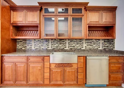 Glazed Mocha Cabinets photo 2