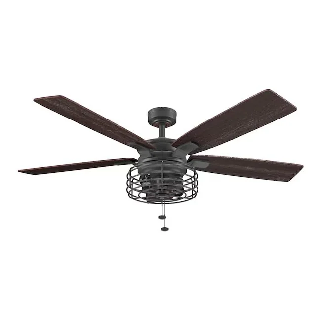 Harbor Breeze Cedar Bluff 52-in Matte Black Ceiling Fan
