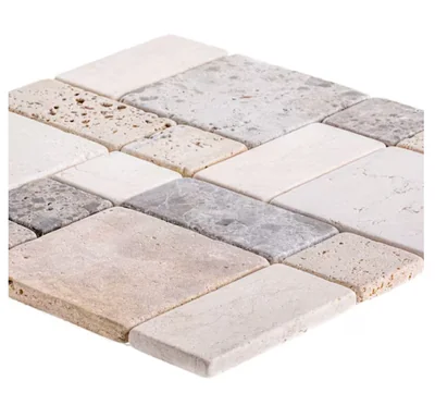 Jeffrey Court Crema Emperador 12 in. x 12 in. x 10 mm Honed Marble Mosaic Floor and Wall Tile (10 Pieces/Box, 0.838 sq. ft./Each) photo 3