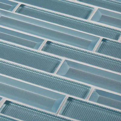 Jeffrey Court Lightbeam Blue Glossy Glass Tile (10 Pcs/Box, 1 Sq. ft./Each) photo 3