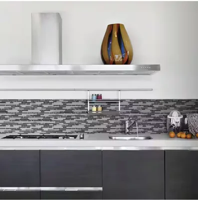 Jeffrey Court Materialized Gray Mixed Glass Tile (10 Pcs/Box, 1 Sq. ft./Each) photo 2