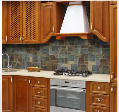 Jeffrey Court Rust Block Medley 11.75 in. x 11.75 in. Slate Wall and Floor Mosaic Tile (10 Pieces/Box, 0.938 sq. ft./Each) photo 2