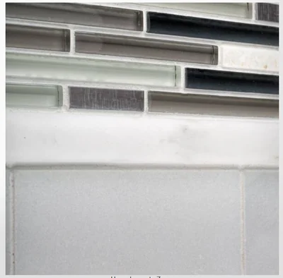 Jeffrey Court Zen Lace Grey Glass/Stone/Metal Mosaic Tile 10 Pcs/Box, 1 Sq.ft photo 3