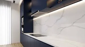 LUX Calcutta Lorenza LQ-907 Quartz Countertop 120.inX25.in photo 4