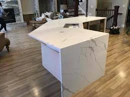 LUX Calcutta Lorenza LQ-907 Quartz Countertop Island 84.inX36.in photo 4