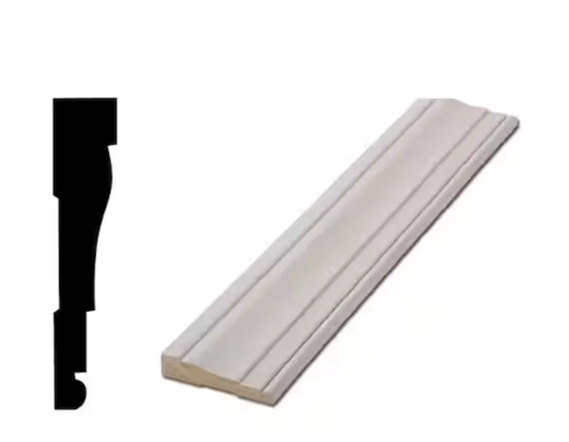 LWM 445 5/8 in. x 3-1/4 in. x 96 in. Primed Finger-Jointed Casing 1 pc