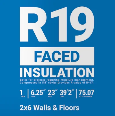 Owens Corning R-19 Faced Fiberglass Roll Insulation 75.07-sq ft (23-in W x 39.2-ft L) photo 2