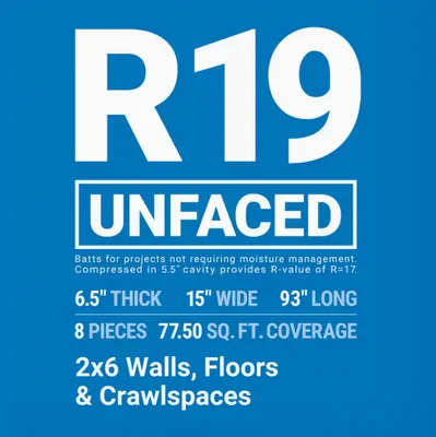 Owens Corning R-30 Faced Fiberglass Batt Insulation 88.0-sq ft (24.0-in W x 48.0-in L) photo 3