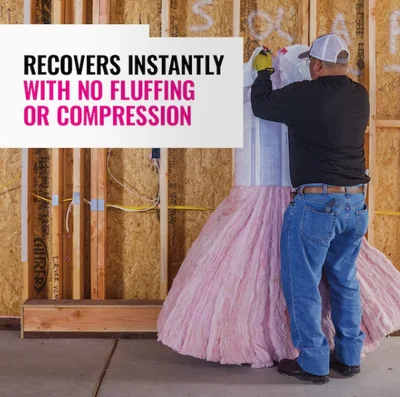 Owens Corning R-8 Fiberglass Unfaced Batt Insulation with Sound Barrier 213.33 Sq.ft (16 in. x 96 in.) photo 3