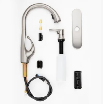 Pfister Jovi Stainless Steel Kitchen Faucet with Soap Dispenser photo 3