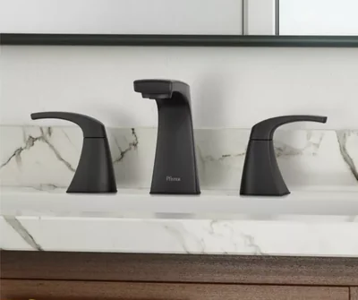 Pfister Karci Matte Black 8" Widespread Bathroom Sink Faucet photo 3