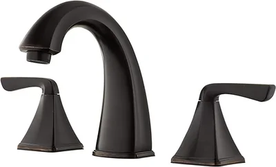 Pfister Selia Bathroom Sink Faucet, 8-Inch Widespread, 2-Handle, 3-Hole, Tuscan Bronze Finish, LF049SLYY photo 2