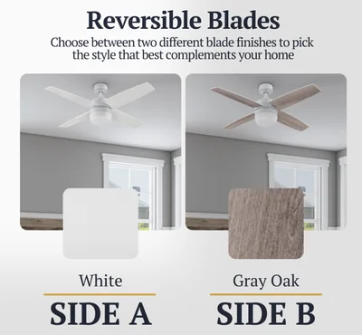 Prominence Home Atlas 44 Inch Bright White Modern Indoor LED Ceiling Fan photo 2