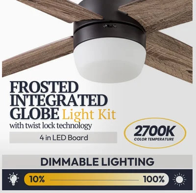 Prominence Home Atlas Expresso 44 Inch LED Ceiling Fan photo 4