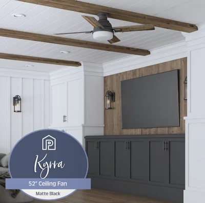 Prominence Home Kyrra 52-in Matte Black Ceiling Fan photo 4