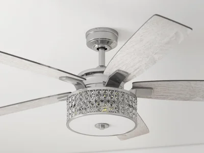 Prominence Home Lanissa 52" Crystal Glass Chandelier Ceiling Fan photo 2