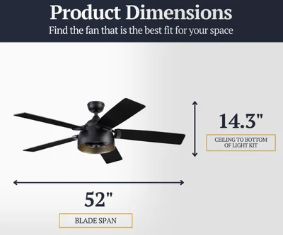 Prominence Home Octavia 52 Inch LED Ceiling Fan photo 5