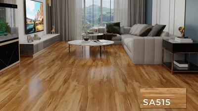 SA 515 SPC Vinyl Flooring with attached pad 100% water proof 28.84 SQ. FT Per box photo 2