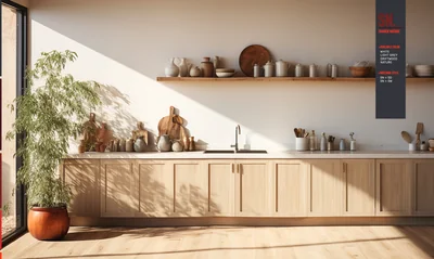 Shaker Natural cabinet photo 2
